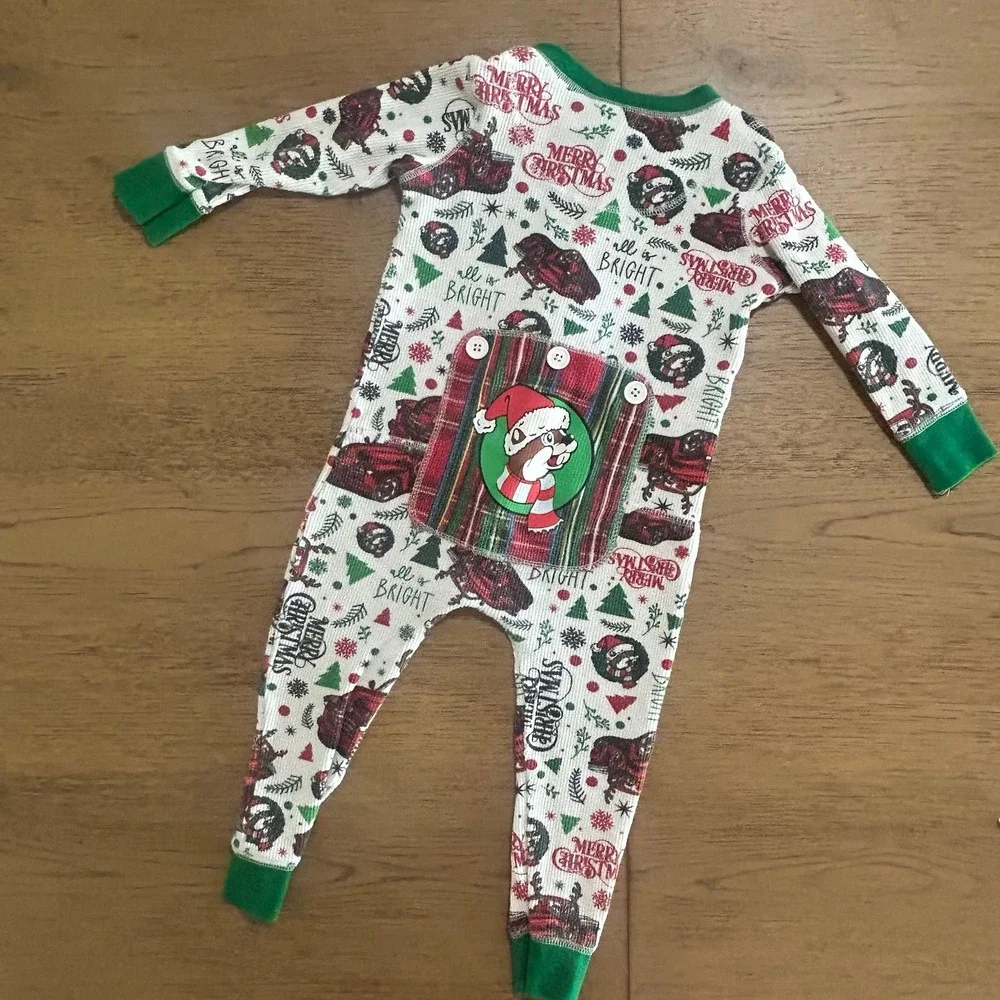 Buc-ees Toddler Christmas Holiday Pajamas Zippy 2T
